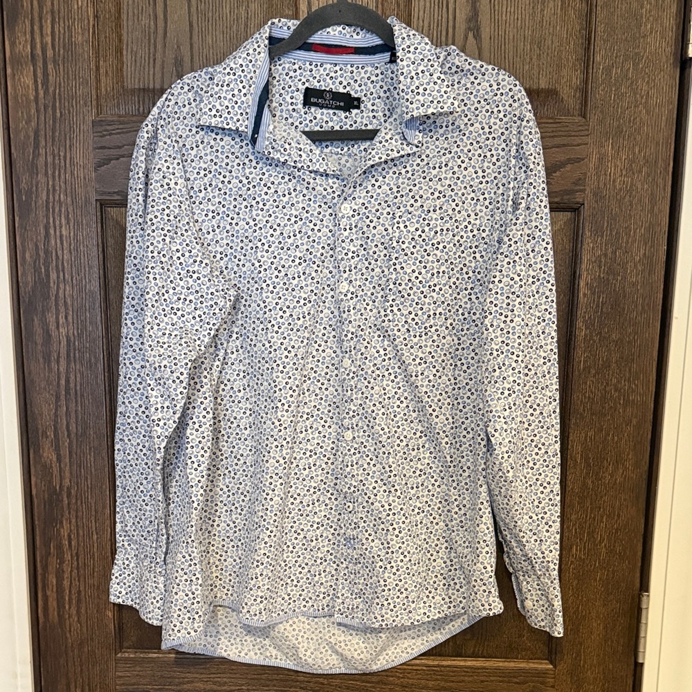 Bugatchi Men’s Long Sleeve Shirt – Size XL – Like New
